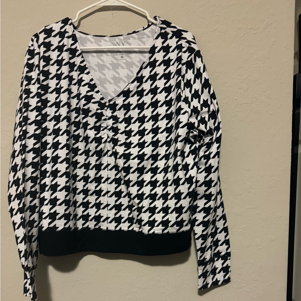 NY&C Houndstooth Top Size XXL